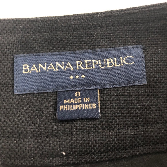 Banana republic black wool blend skirt - Picture 3 of 5